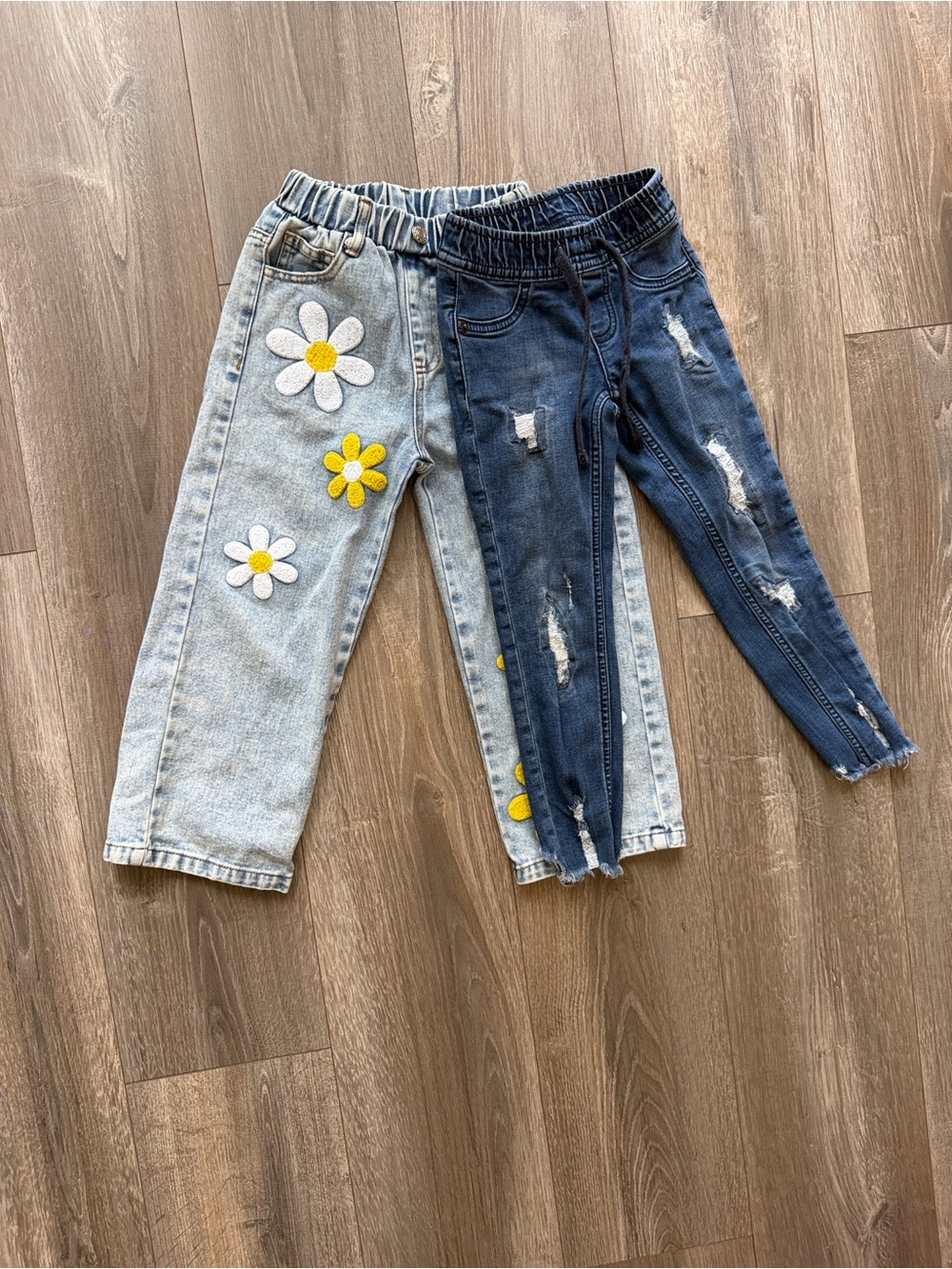 SHEIN Light Blue & Justice Skinny Elastic Waist Denim Bundle